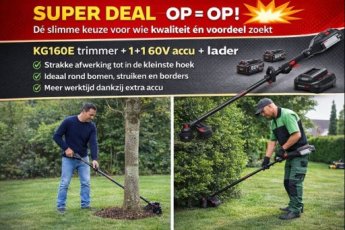 KG160E - Kress 60V Professional grastrimmer kit KG160E - Kress Professional 60V grastrimmer kit
