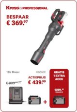 Kress Bladblazer KG560E - PROMO PACK Kress Bladblazer KG560E - PROMO PACK